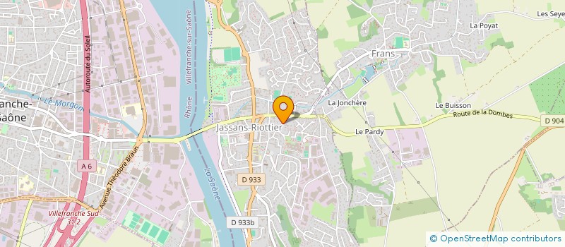 localisation de l'entreprise SCI LA BARAKA à JASSANS-RIOTTIER