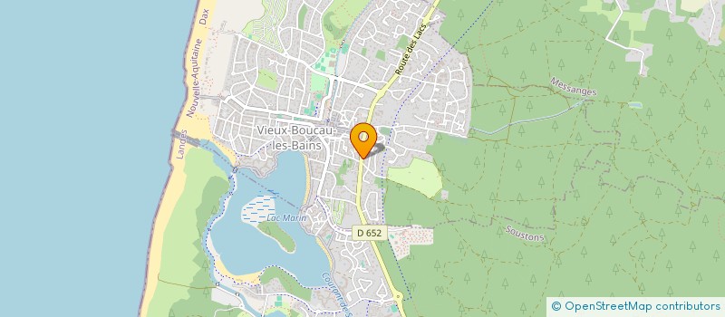 localisation de l'entreprise SCI LA BARAQUE  VIEUX-BOUCAU-LES-BAINS