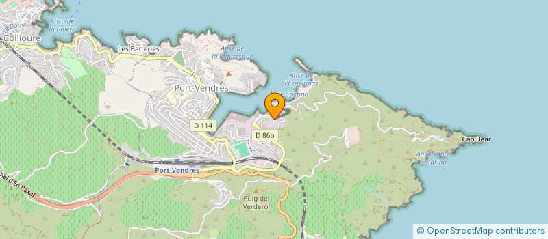 localisation de l'entreprise SCI LA BARAQUETTE  PORT-VENDRES