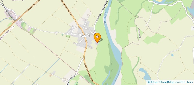 localisation de l'entreprise SCI LA BARATAINE  PESEUX