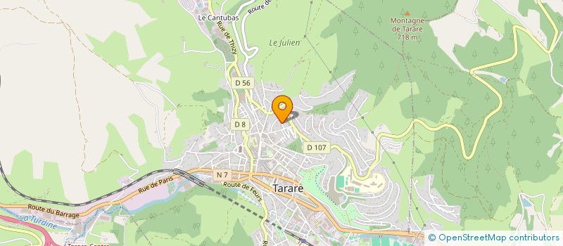 localisation de l'entreprise SCI LA BARATONNIERE  VALSONNE