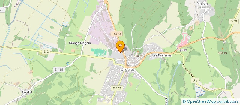 localisation de l'entreprise SCI LA BARBUISE à ORGELET