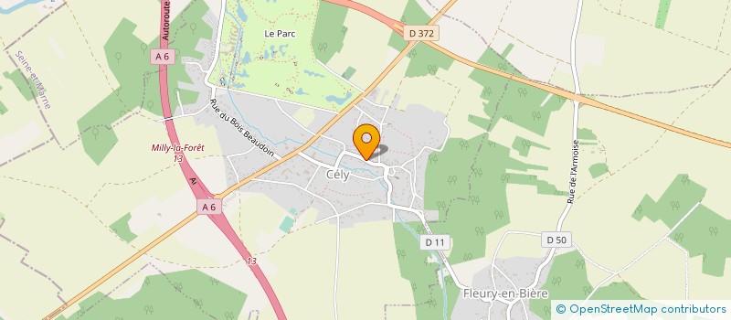 localisation de l'entreprise SCI LA BARCAROLLE  CELY