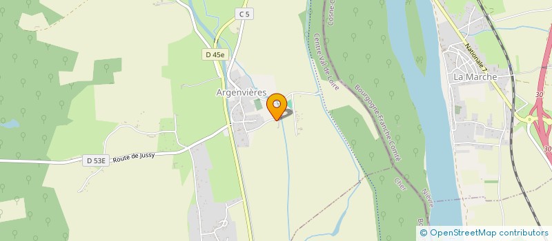 localisation de l'entreprise SCI LA BARDINE  ARGENVIERES