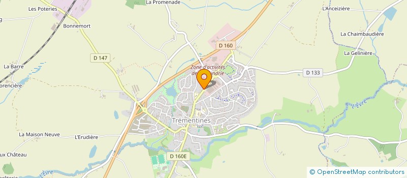 localisation de l'entreprise SCI LA BARDONNIERE  TREMENTINES