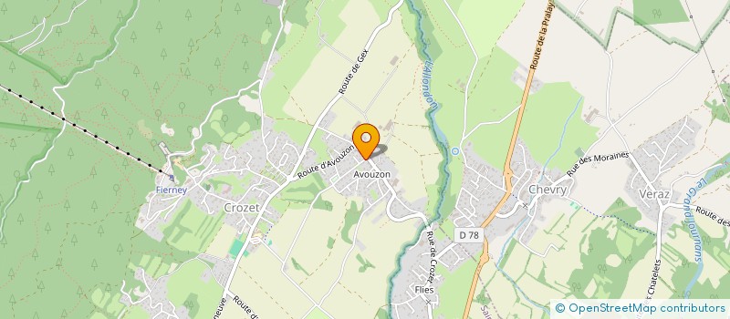 localisation de l'entreprise SCI LA BARGOGNE à CROZET