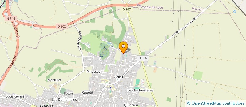 localisation de l'entreprise SCI LA BARJOLANE  GENAS