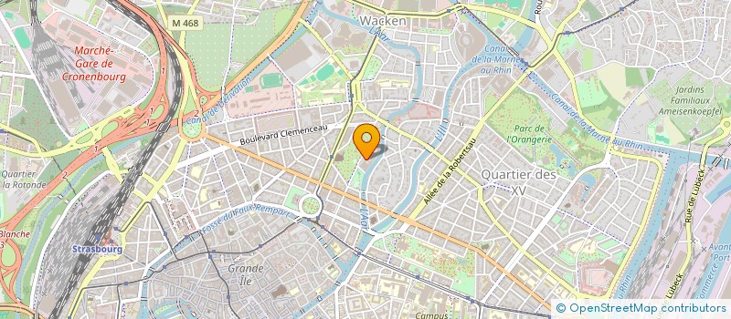 localisation de l'entreprise SCI LA BARONNE  STRASBOURG