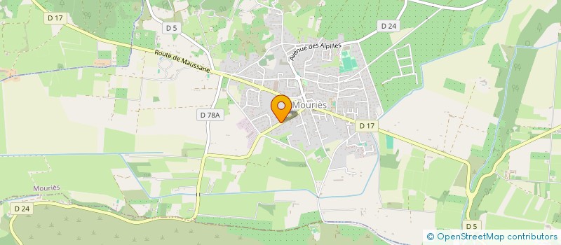 localisation de l'entreprise SCI LA BARONNIE  MOURIES