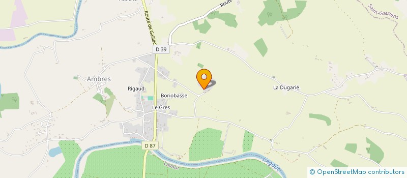 localisation de l'entreprise SCI LA BARONNIE  AMBRES