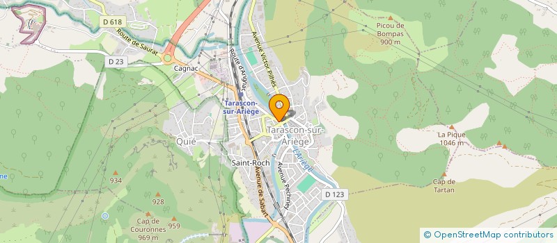 localisation de l'entreprise SCI LA BARONNIE à TARASCON-SUR-ARIEGE