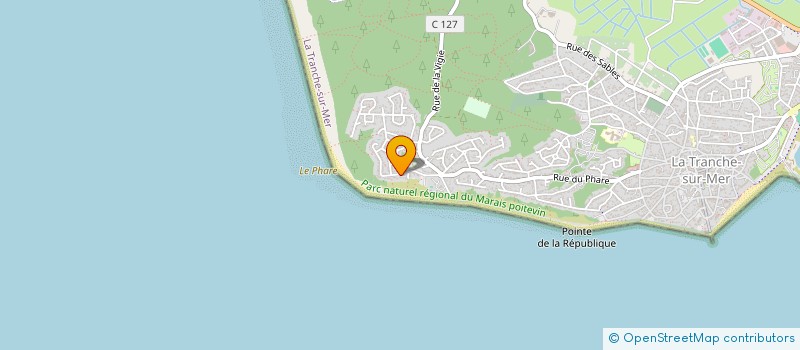 localisation de l'entreprise SCI LA BARONNIE DE LA YOUTE à LA TRANCHE-SUR-MER