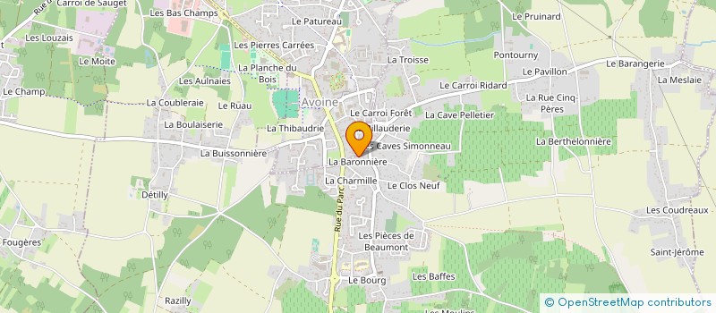 localisation de l'entreprise SCI LA BARONNIERE  BEAUMONT EN VERON