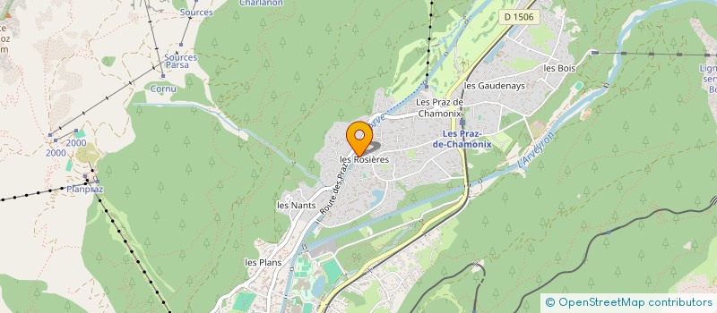 localisation de l'entreprise SCI LA BAROTTIERE à CHAMONIX-MONT-BLANC