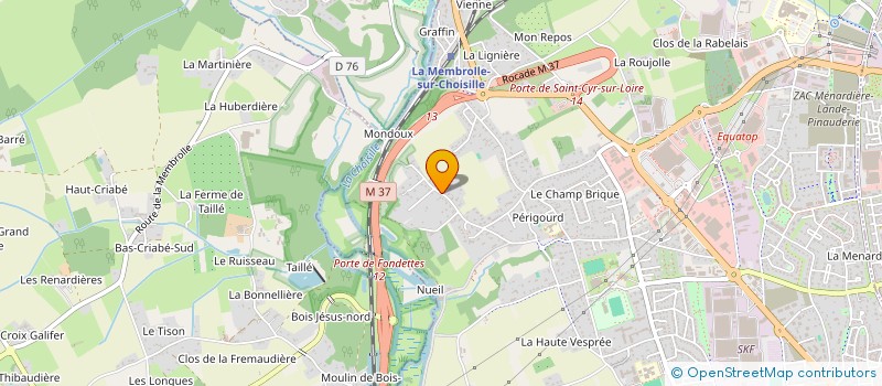localisation de l'entreprise SCI LA BARRE à SAINT-CYR-SUR-LOIRE