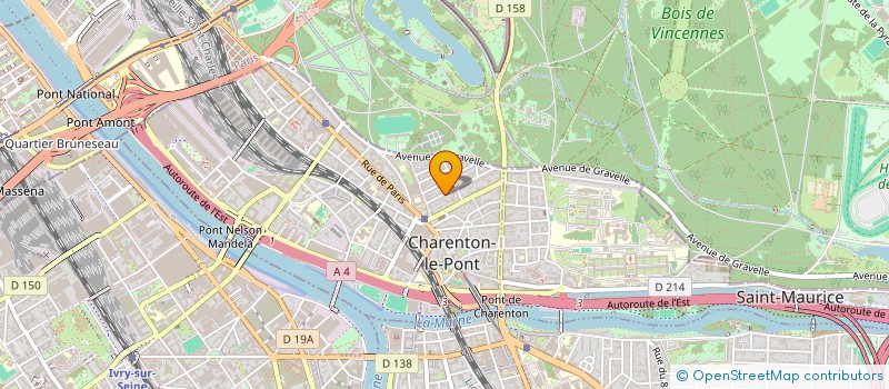 localisation de l'entreprise SCI LA BARREZIENNE  CHARENTON-LE-PONT