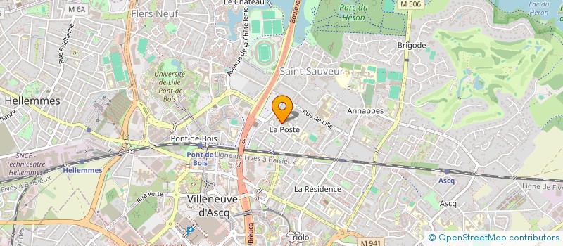 localisation de l'entreprise SCI LA BARRIERE DE FER à VILLENEUVE-D'ASCQ