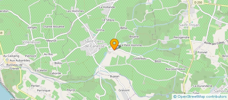 localisation de l'entreprise SCI LA BARRIERE SUD  SAINT-CIERS-DE-CANESSE