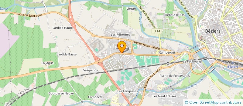 localisation de l'entreprise SCI LA BARTHE 56  BEZIERS