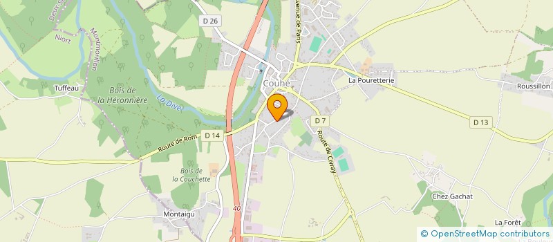 localisation de l'entreprise SCI LA BASCULE  VALENCE-EN-POITOU