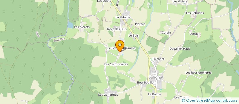 localisation de l'entreprise SCI LA BASCULE  SULIGNAT