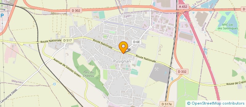 localisation de l'entreprise SCI LA BASCULE  PUSIGNAN