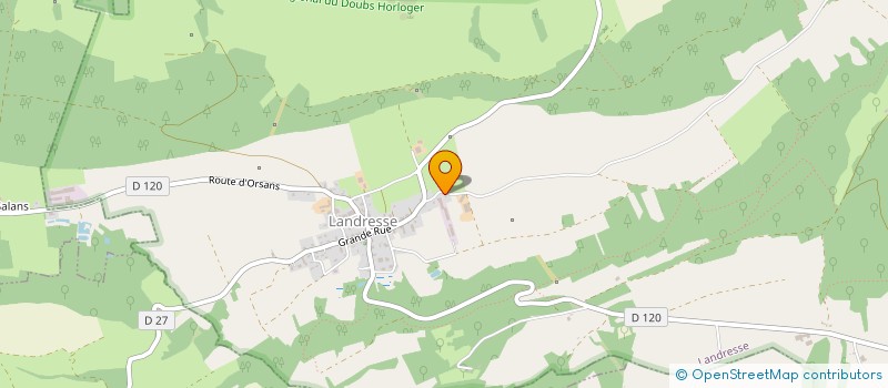 localisation de l'entreprise SCI LA BASCULE  LANDRESSE