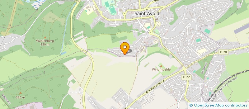 localisation de l'entreprise SCI LA BASILIQUE  SAINT-AVOLD