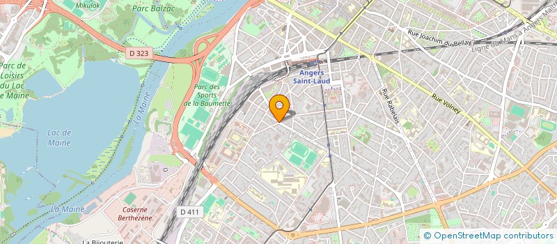localisation de l'entreprise SCI LA BASINIERE à ANGERS