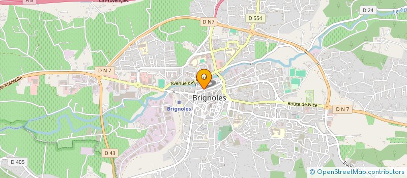 localisation de l'entreprise SCI LA BASOCHE à BRIGNOLES
