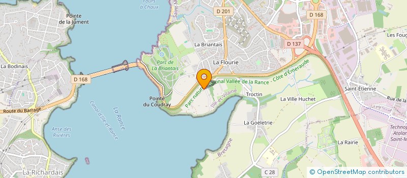 localisation de l'entreprise SCI LA BASSE FLOURIE  SAINT-MALO