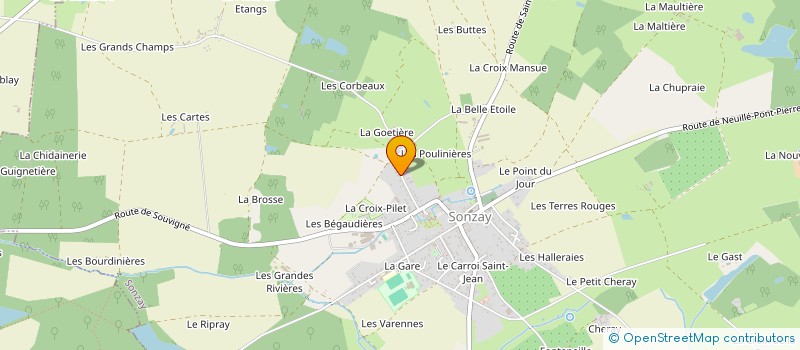 localisation de l'entreprise SCI LA BASSE LIVORNIERE à ROUZIERS-DE-TOURAINE