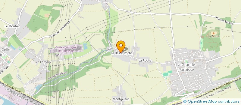 localisation de l'entreprise SCI LA BASSE ROCHE  LA GRANDE-PAROISSE