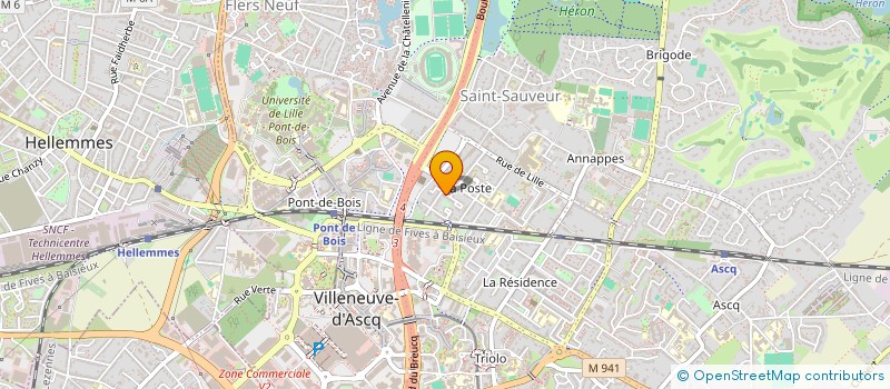 localisation de l'entreprise SCI LA BASSEE à VILLENEUVE-D'ASCQ