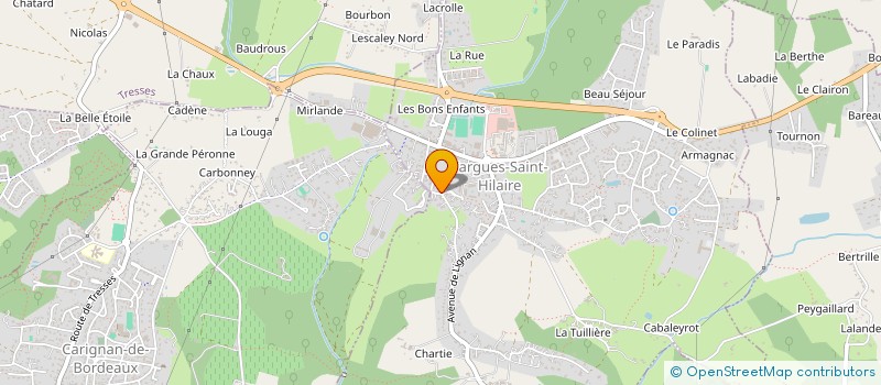 localisation de l'entreprise SCI LA BASTIANE  ARTIGUES-PRES-BORDEAUX