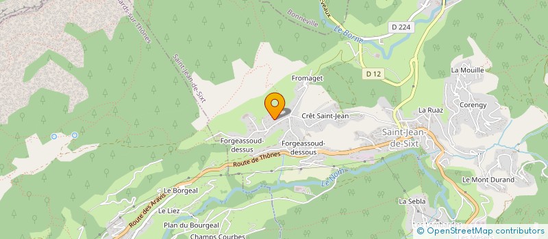 localisation de l'entreprise SCI LA BASTIDA  SAINT-JEAN-DE-SIXT