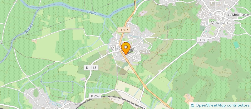 localisation de l'entreprise SCI LA BASTIDE  MARCORIGNAN