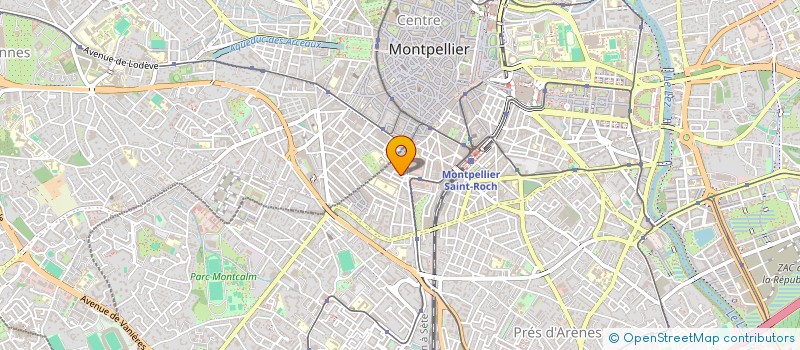 localisation de l'entreprise SCI LA BASTIDE à MONTPELLIER