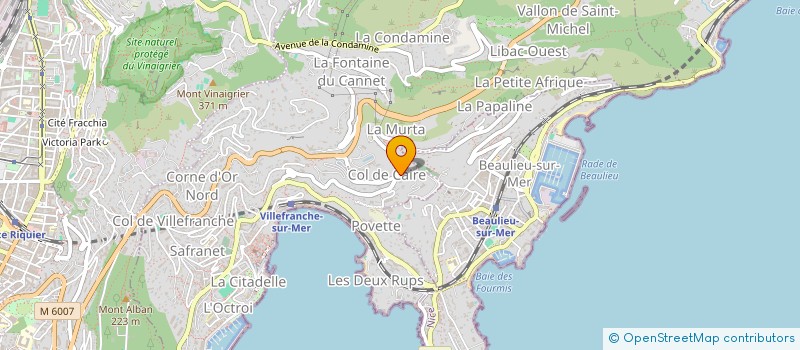 localisation de l'entreprise SCI LA BASTIDE  VILLEFRANCHE-SUR-MER