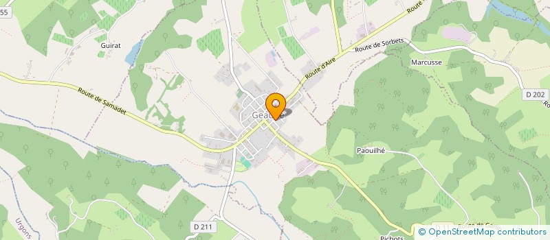 localisation de l'entreprise SCI LA BASTIDE  GEAUNE