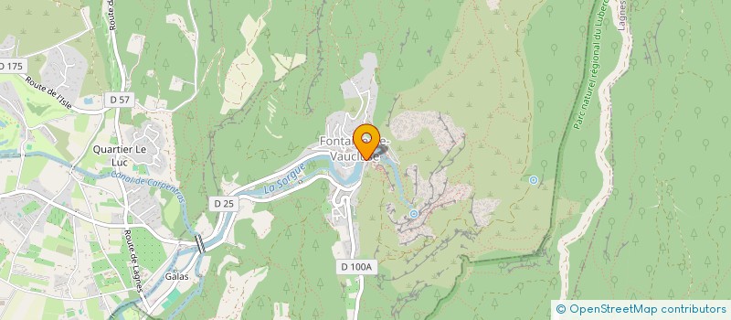 localisation de l'entreprise SCI LA BASTIDE  FONTAINE-DE-VAUCLUSE