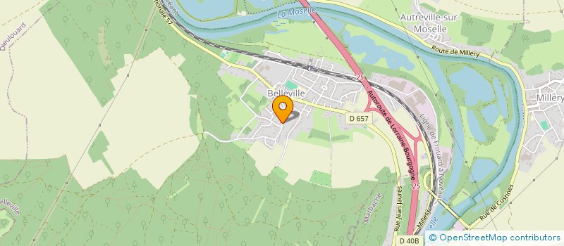 localisation de l'entreprise SCI LA BASTIDE  BELLEVILLE