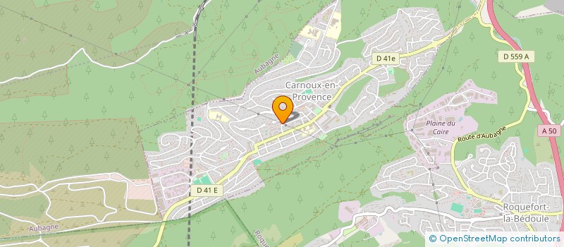 localisation de l'entreprise SCI LA BASTIDE à CARNOUX-EN-PROVENCE