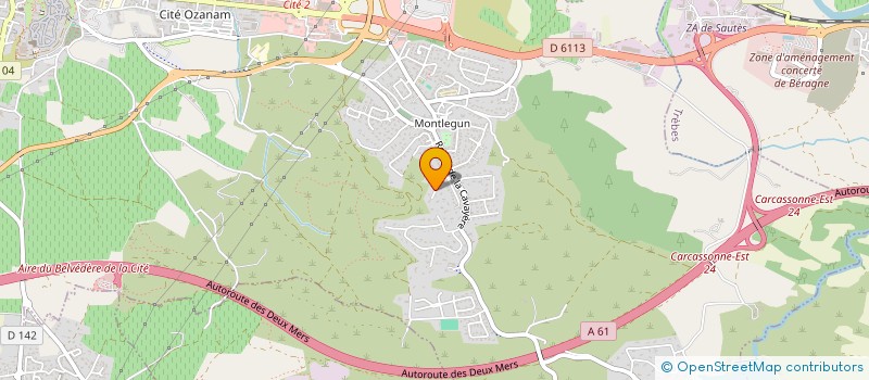 localisation de l'entreprise SCI LA BASTIDE à CARCASSONNE