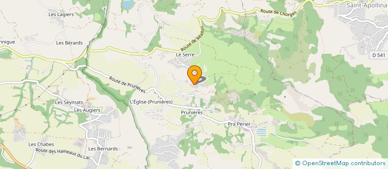 localisation de l'entreprise SCI LA BASTIDE à LA BATIE NEUVE