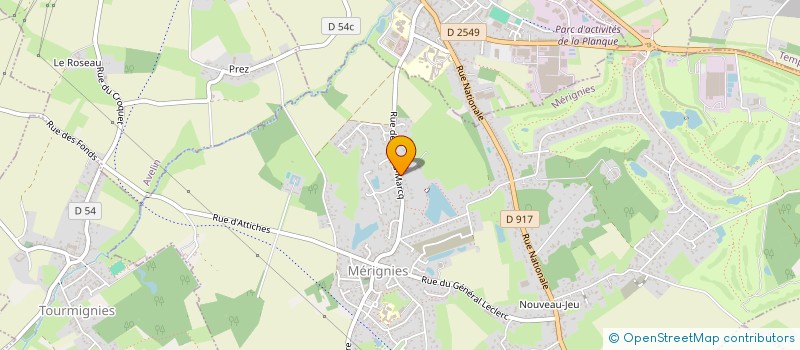 localisation de l'entreprise SCI LA BASTIDE à MERIGNIES