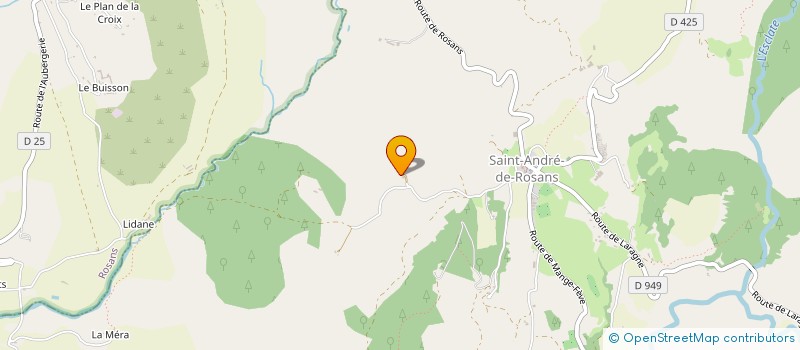 localisation de l'entreprise SCI LA BASTIDE  SAINT-ANDRE-DE-ROSANS