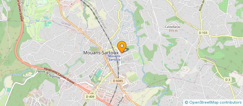 localisation de l'entreprise SCI LA BASTIDE BLANCHE à MOUANS-SARTOUX