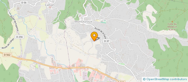 localisation de l'entreprise SCI LA BASTIDE DE GIMBRETTE  MONTAUROUX