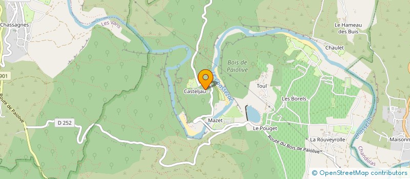 localisation de l'entreprise SCI LA BASTIDE DE LA RIVIERE ENSOLEILLEE à BERRIAS ET CASTELJAU